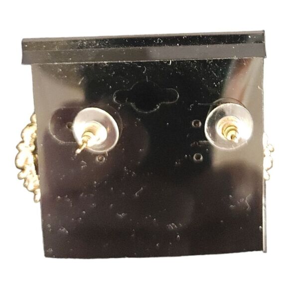 LADIE'S EJ SAMUEL MULTI COLOR JEWEL RHINESTONE PIERCED EARRINGS. CE4 - Picture 2 of 2